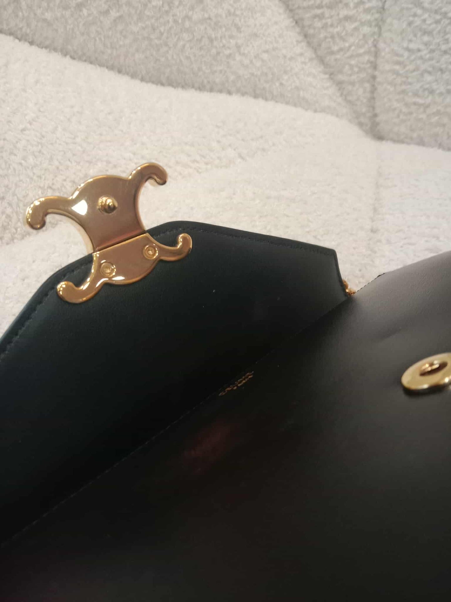 Celine Wallet on Chain Margo in Shiny Calfskin