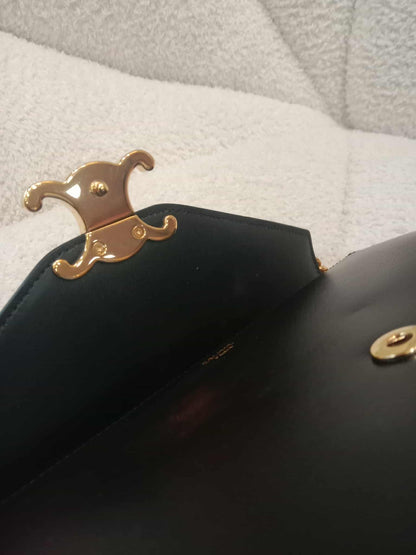 Celine Wallet on Chain Margo in Shiny Calfskin