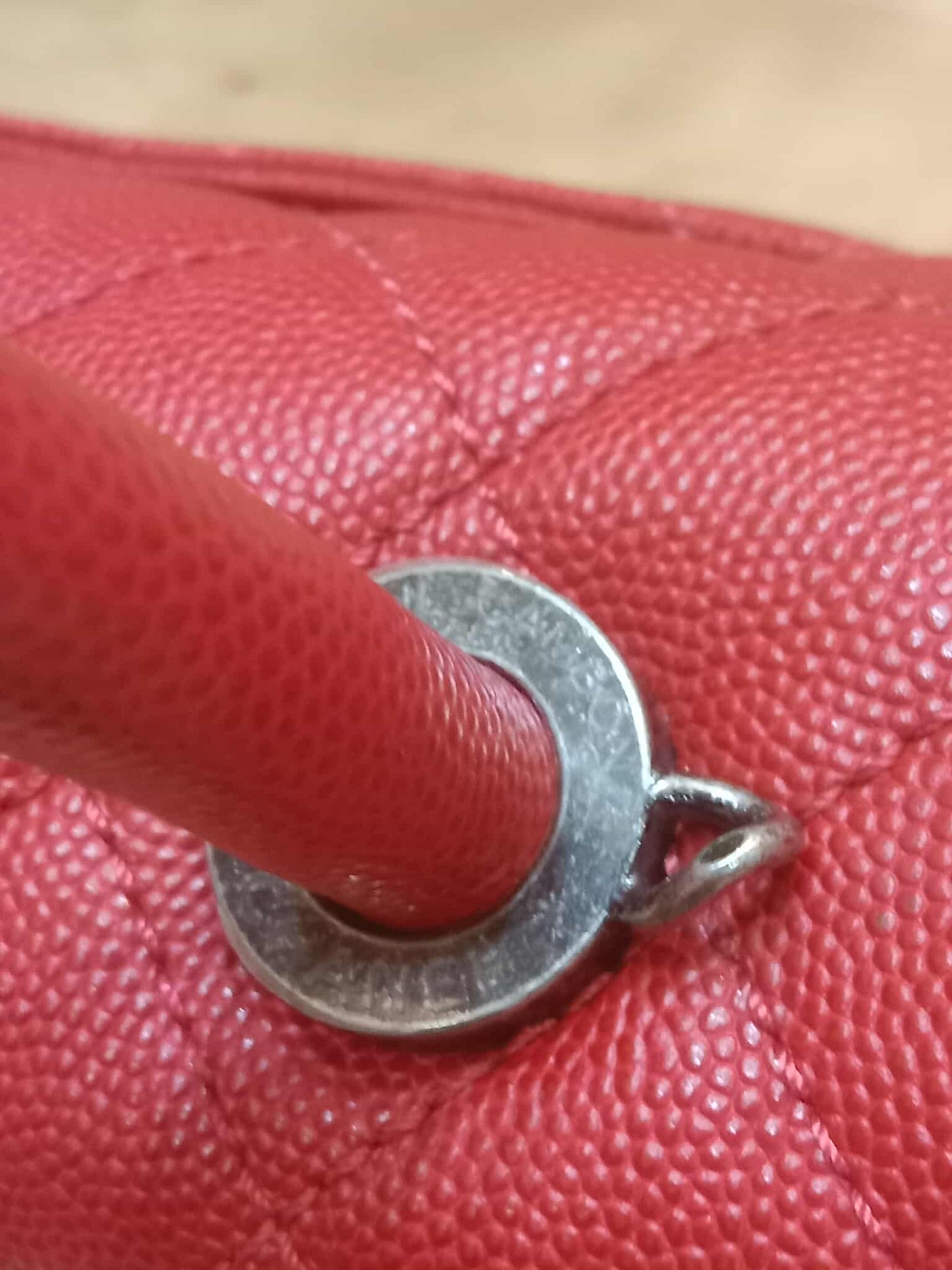 Chanel Cocohandle Caviar Red Small Series 23