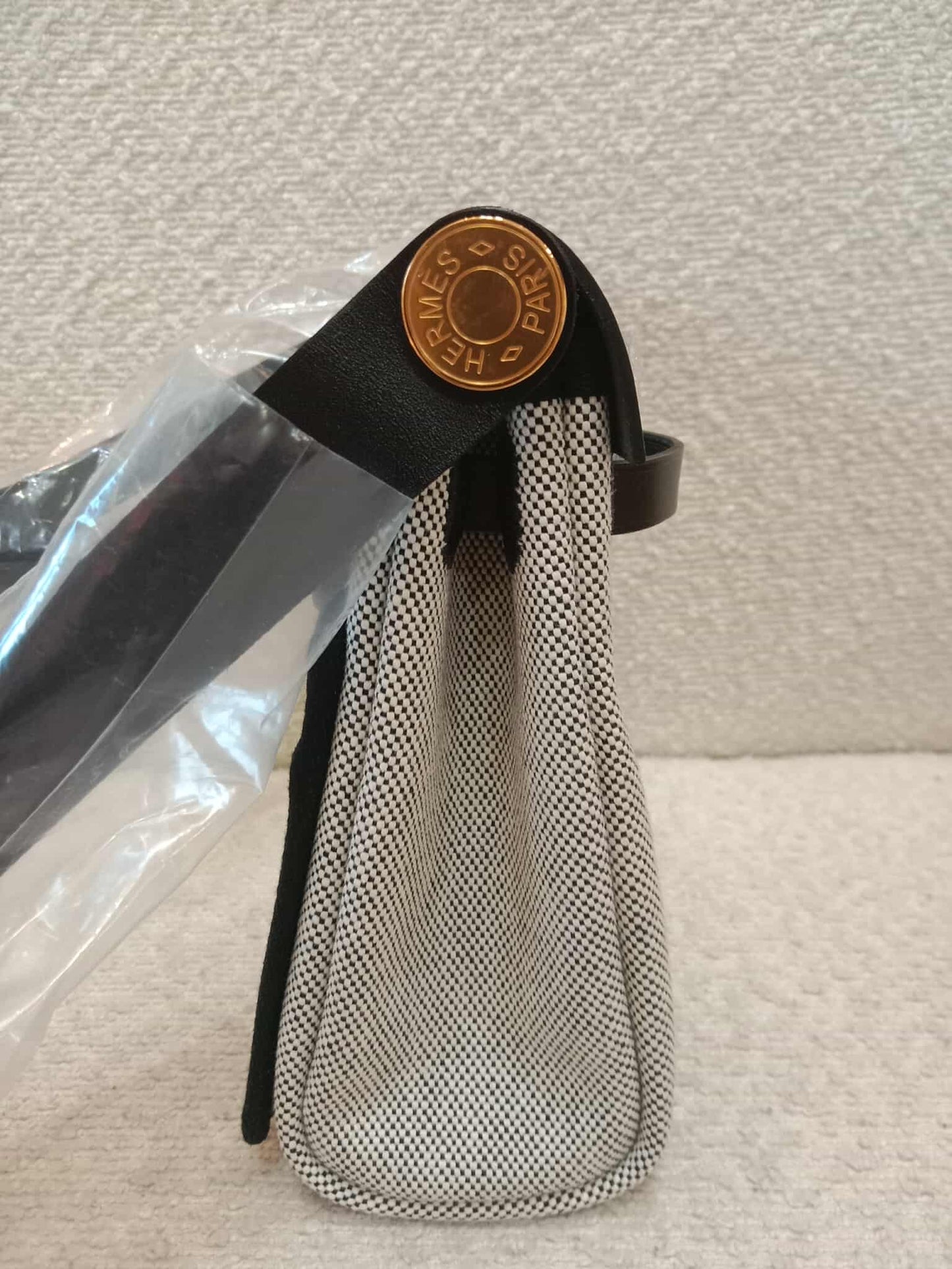 Hermes Mini Herbag Noir Stamp K 2025