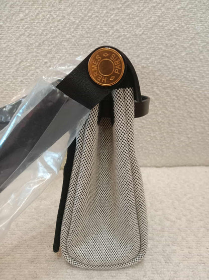 Hermes Mini Herbag Noir Stamp K 2025