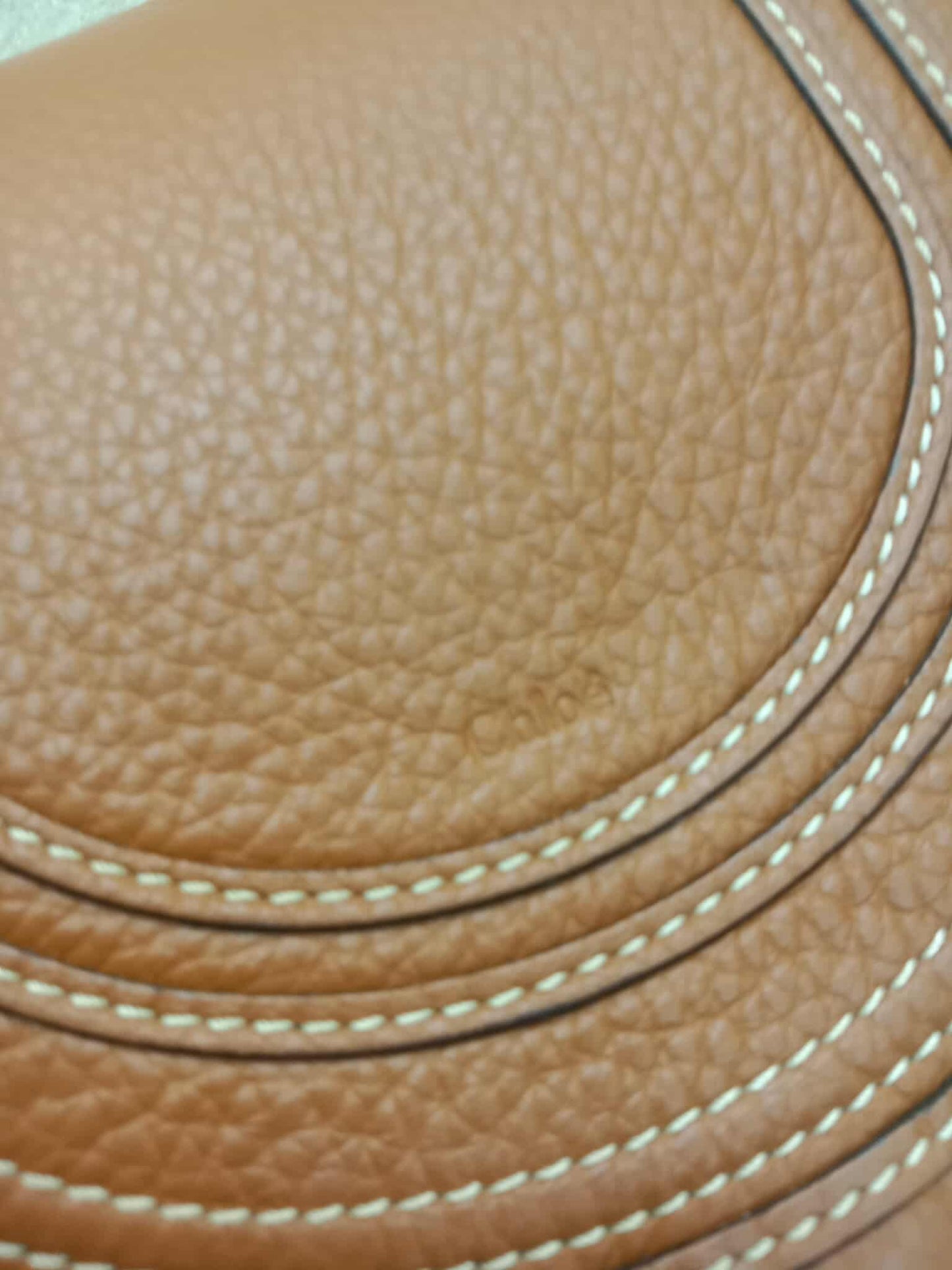 Chloe Marcie Leather Trimmed Raffia Basket Bag Tan