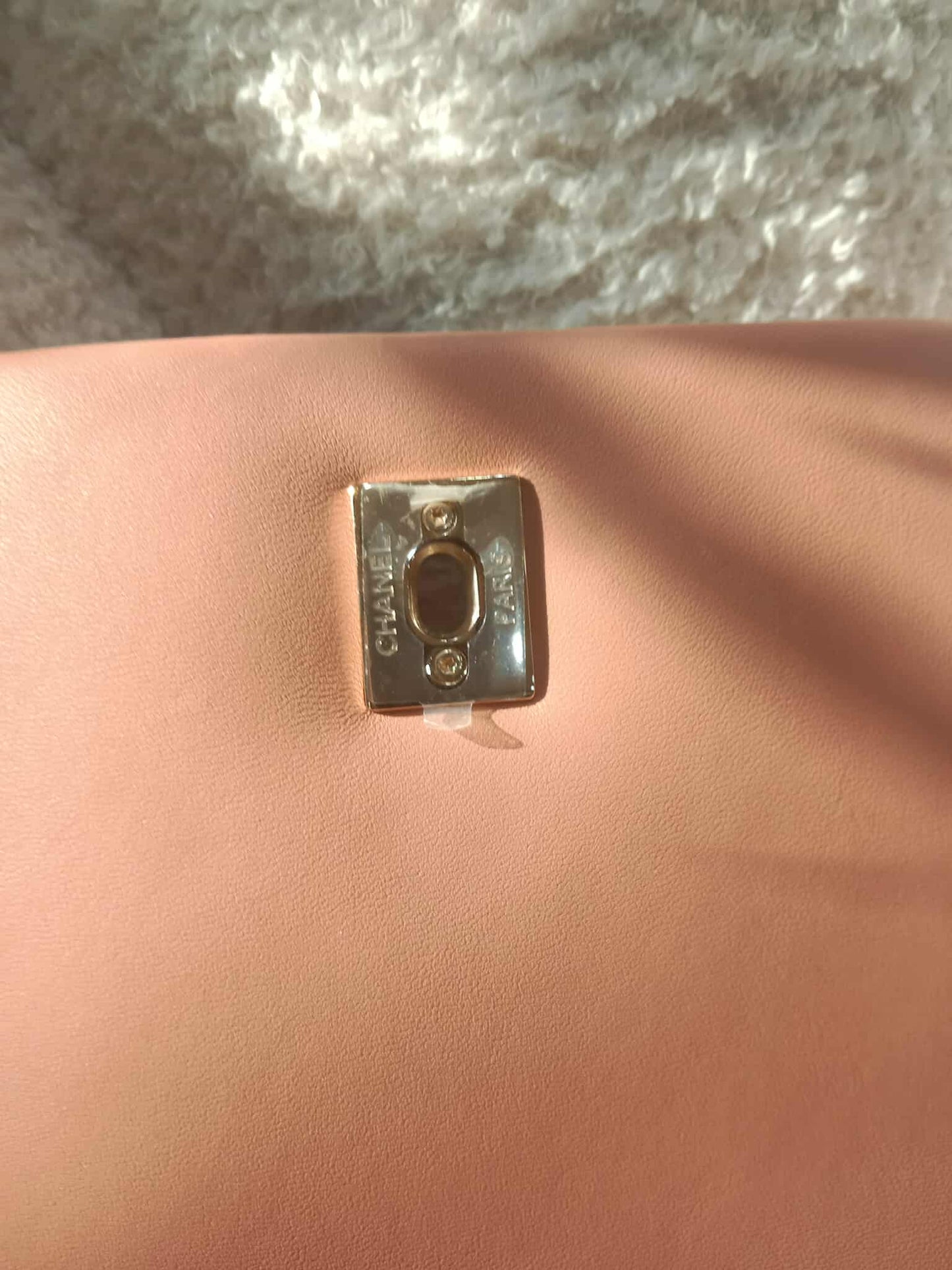 Chanel Mini Seasonal Wood Top Handle Flap Bag Peach Series 26