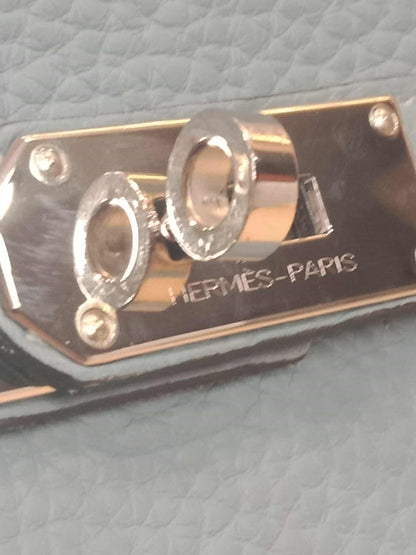 Hermes Jypserie 34 Blue Clemence Stamp M Square 2009