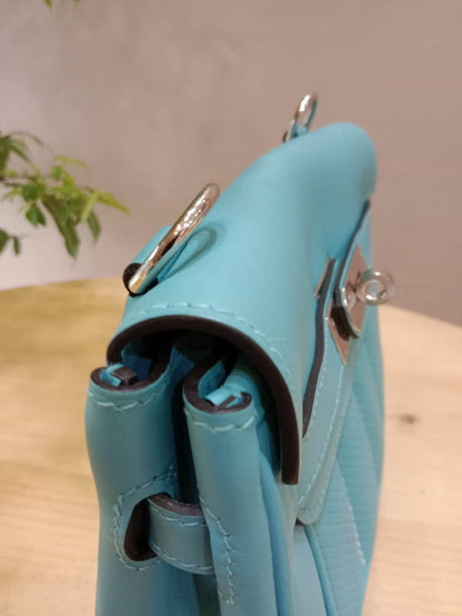 Hermes Berlin Mini Bleu Atoll Swift Stamp T 2015