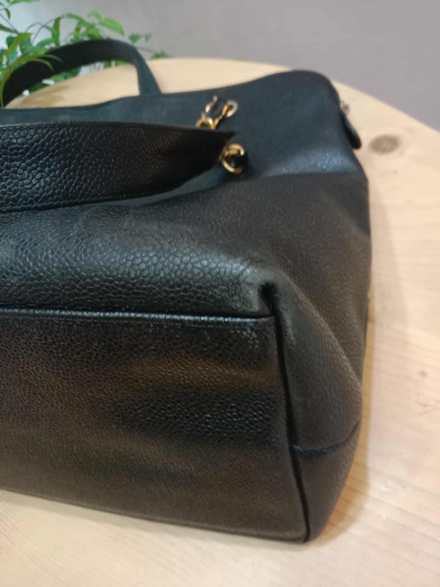 Chanel Timeless CC Shopper Tote Bag Caviar Black Series 3