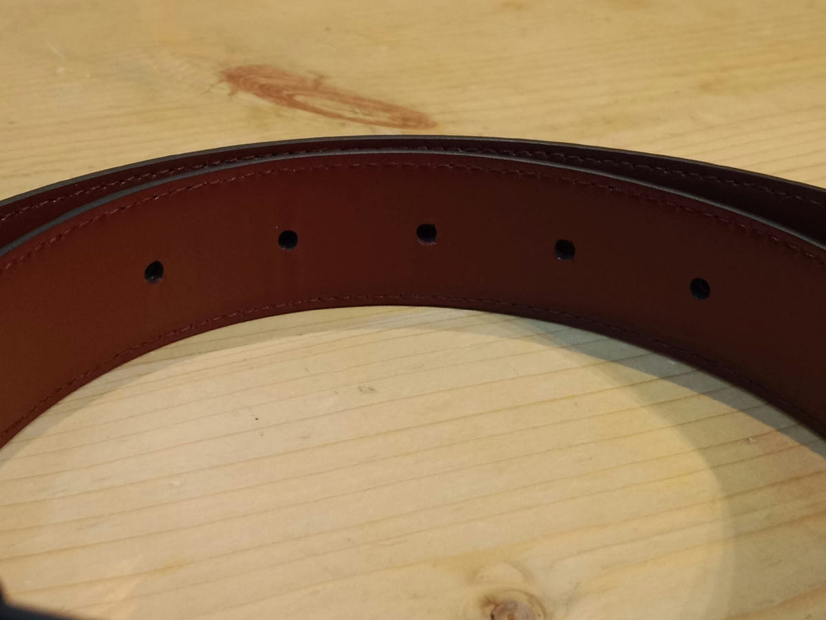 Chanel Crocodile Embossed Calfskin & Metal Belt Black Brandnew