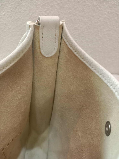 Hermes Evelyne TPM White Clemence Stamp O Square 2011