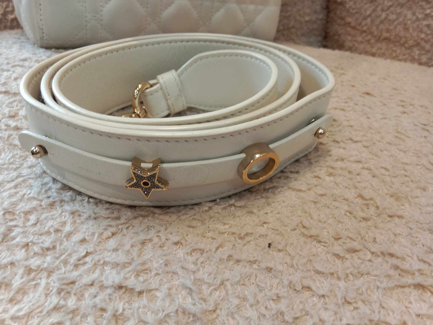 Dior Lady Dior ABC White Small