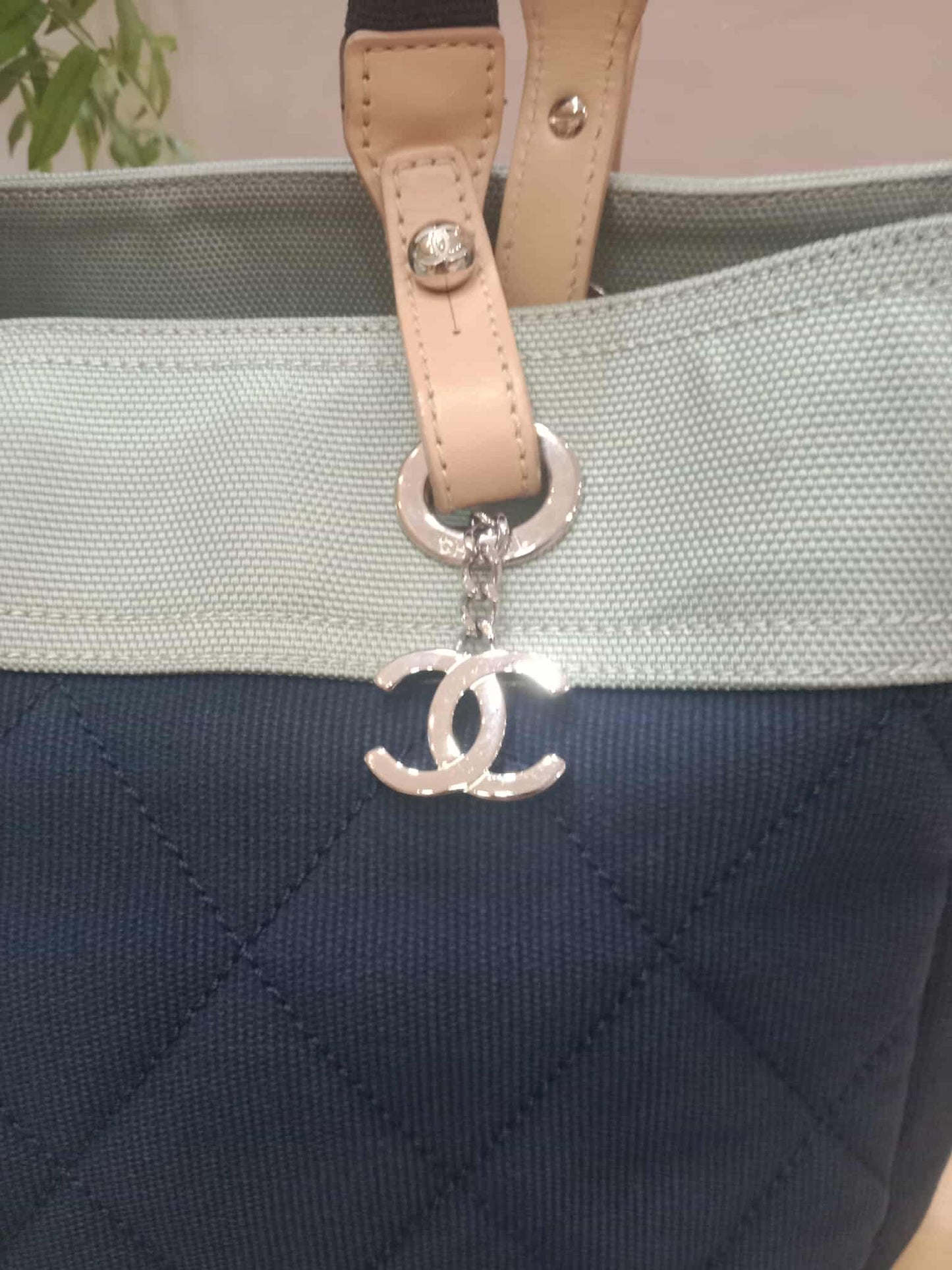 Chanel Paris-Biarritz Canvas/Leather Tricolor Tote Bag Series 13