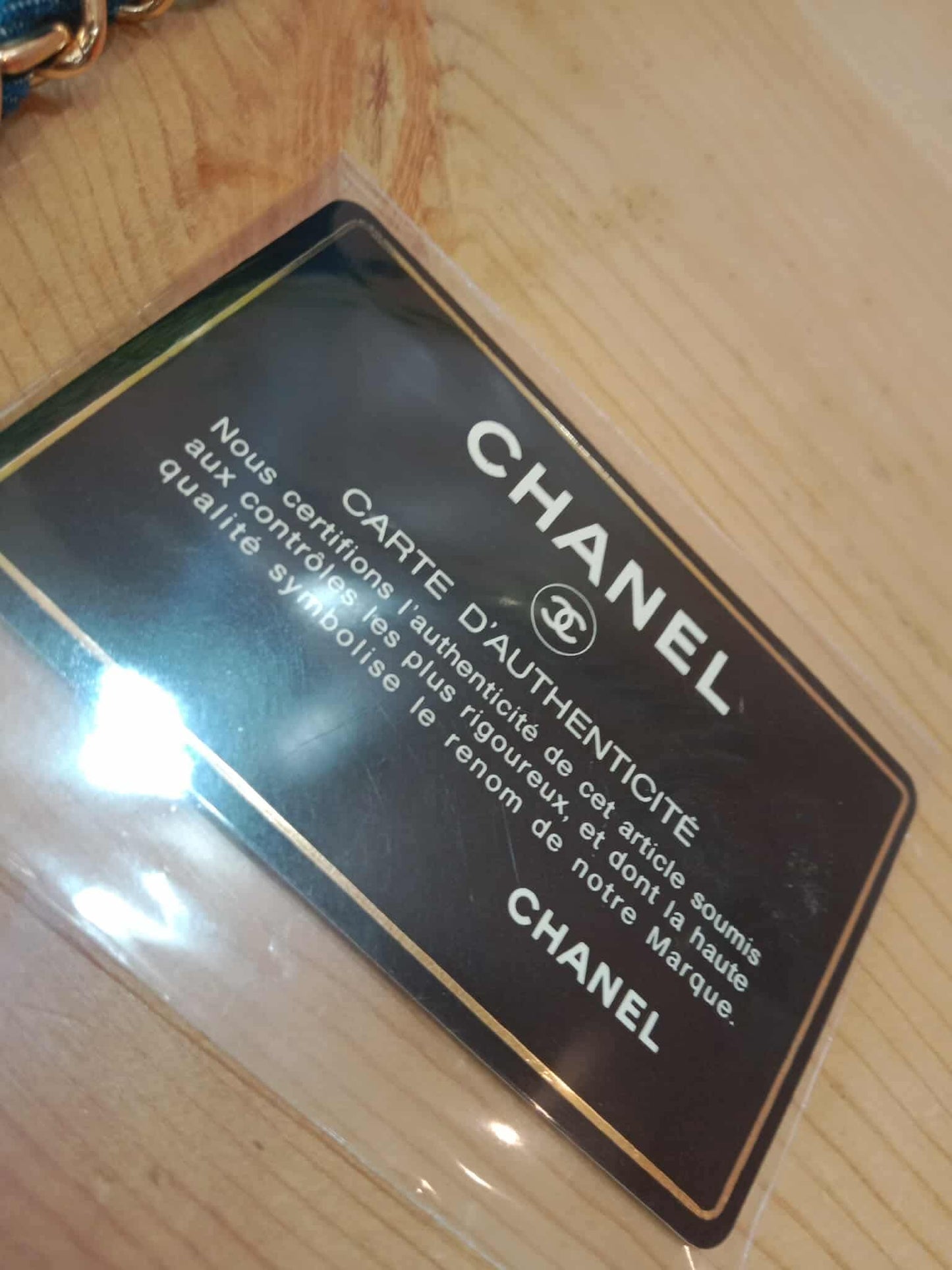 Chanel Denim Vanity Gold-Tone Hardware and the Signature Interlocking CC Logo Series 4