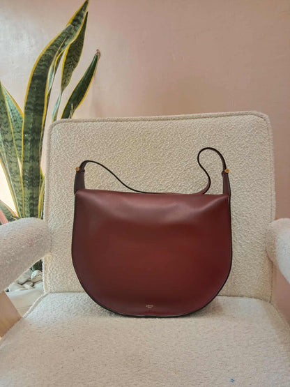 Celine Pameloto Hobo Bag Burgundy