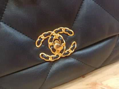 Chanel 19 Beige Midnight Blue Small Series 30