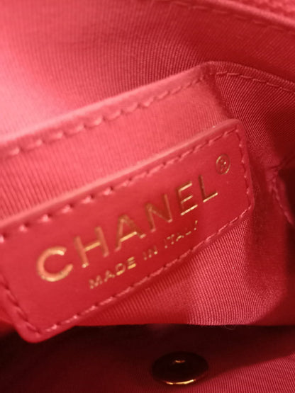 Chanel Chevron Calfskin Small Red Urban Spirit Backpack Series 23