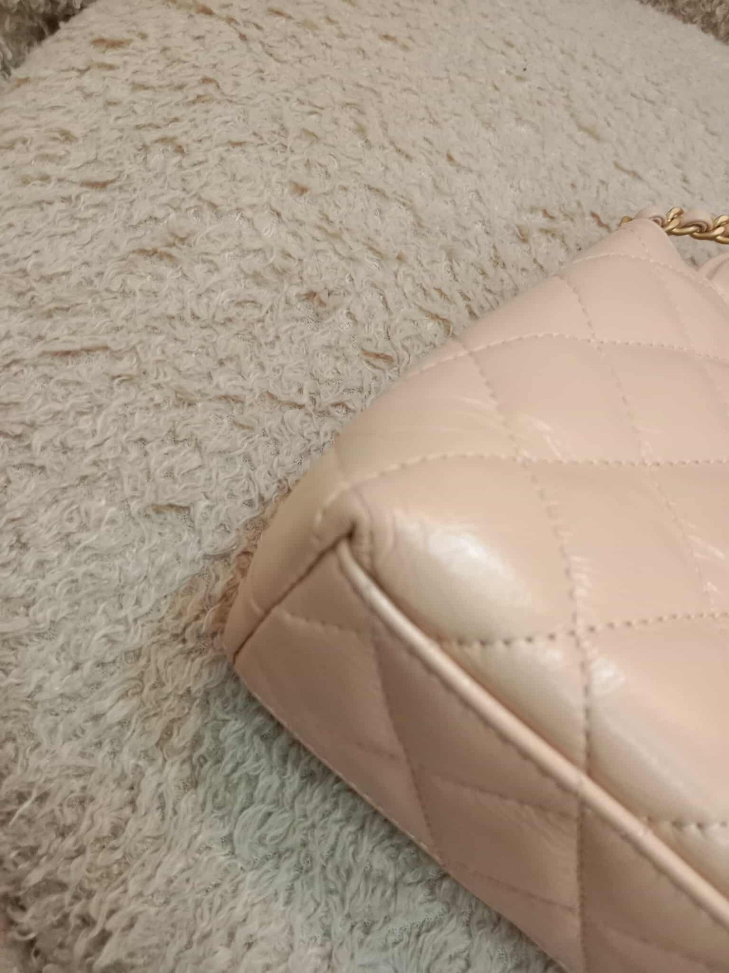 Chanel Kelly Nano Bag Beige Microchipped Fullset