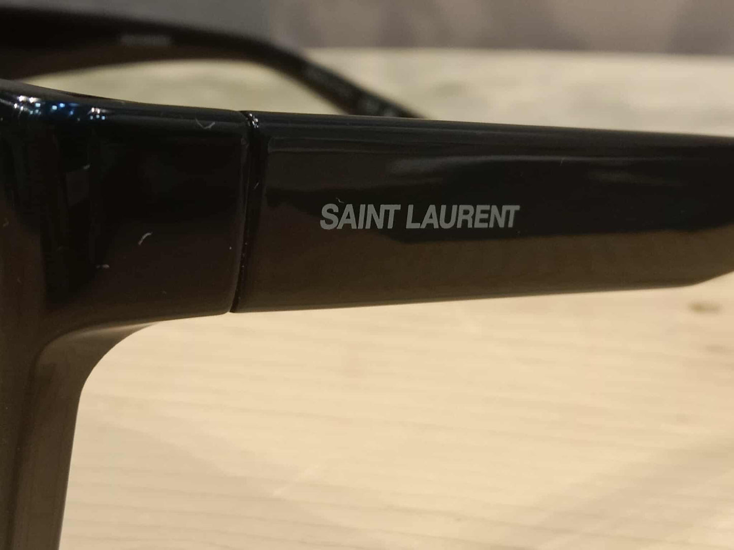 YSL Women's Cat Eye Black Sunglasses