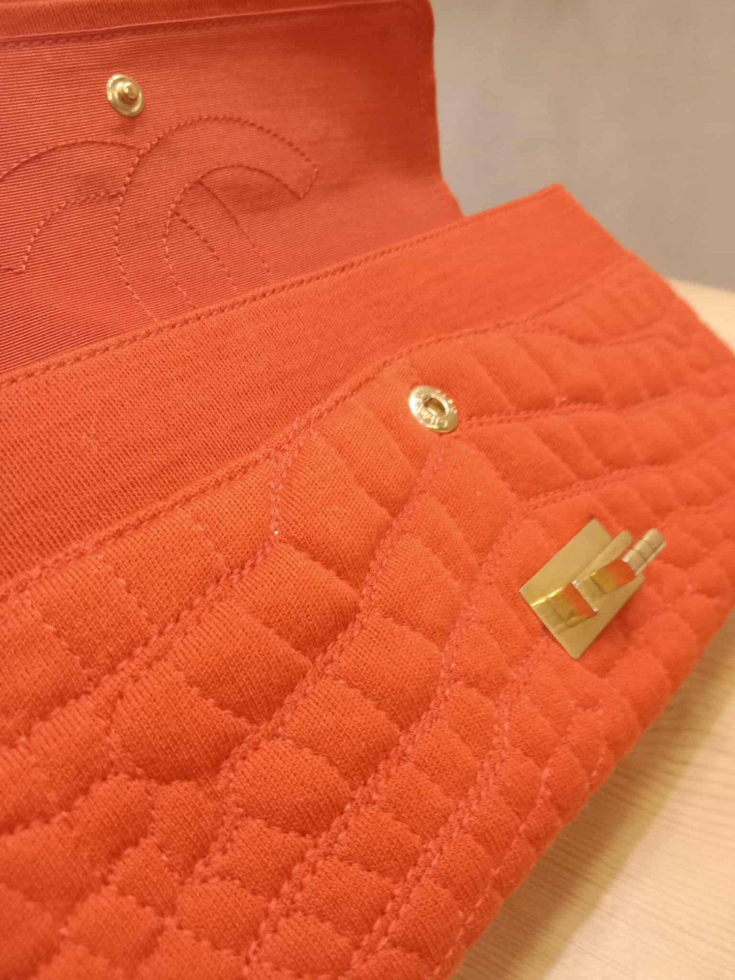 Chanel 2.55 Reissue Double Flap in Coral Jersey Fabric Series 11