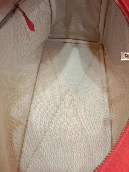 Hermes Victoria 35 Rose Jaipur Clemence Stamp R Square 2014