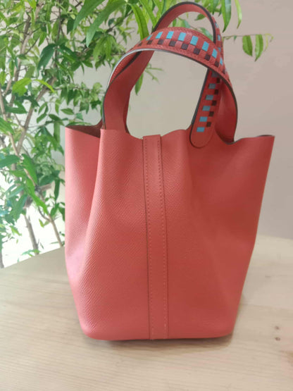 Hermes Picotin Lock 18 Epsom Capucine Stamp C 2018