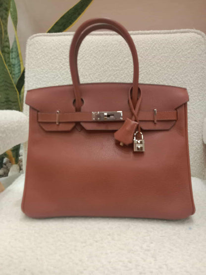 Hermes Birkin 30 Ardennes Noisette Stamp I Square 2005