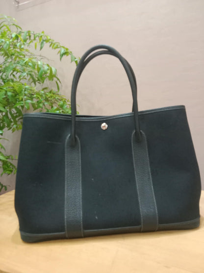Hermes GPT 36 Canvas/Leather Black