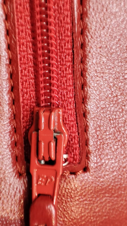Chanel Wallet on Chain Red Lambskin Series 16
