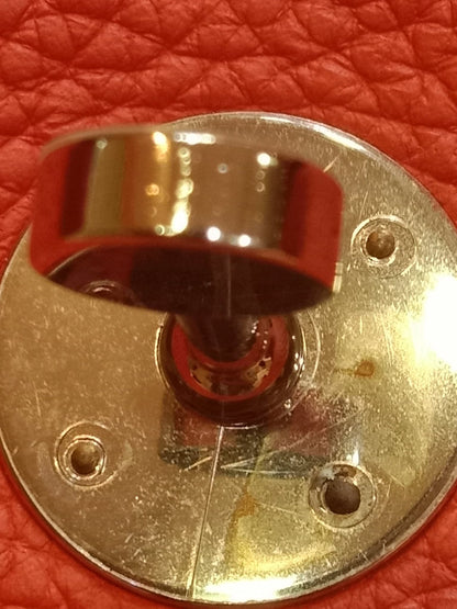 Hermes Lindy 26 Clemence Coral Red Stamp X 2016