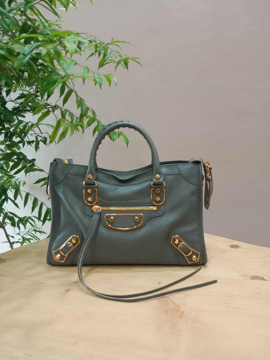 Balenciaga City Bag Gris Acier