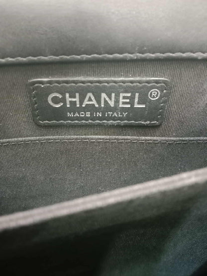 Chanel North South Boy Flap Bag Tweed/Lambskin Series 27