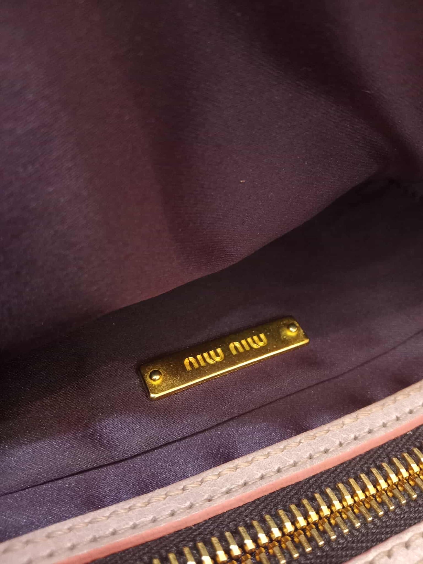 Miu Miu Matelasse Leather Pink Bag