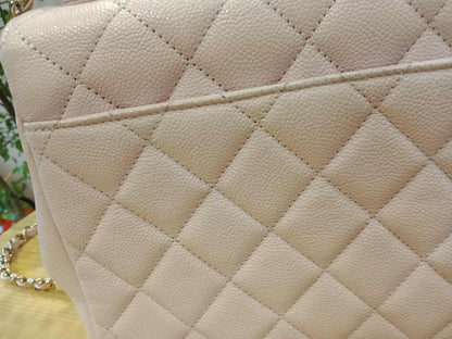 Chanel Business Affinity Light Pink Caviar Medium Microchipped