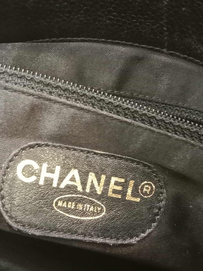 Chanel Timeless CC Shopper Tote Bag Caviar Black Series 3