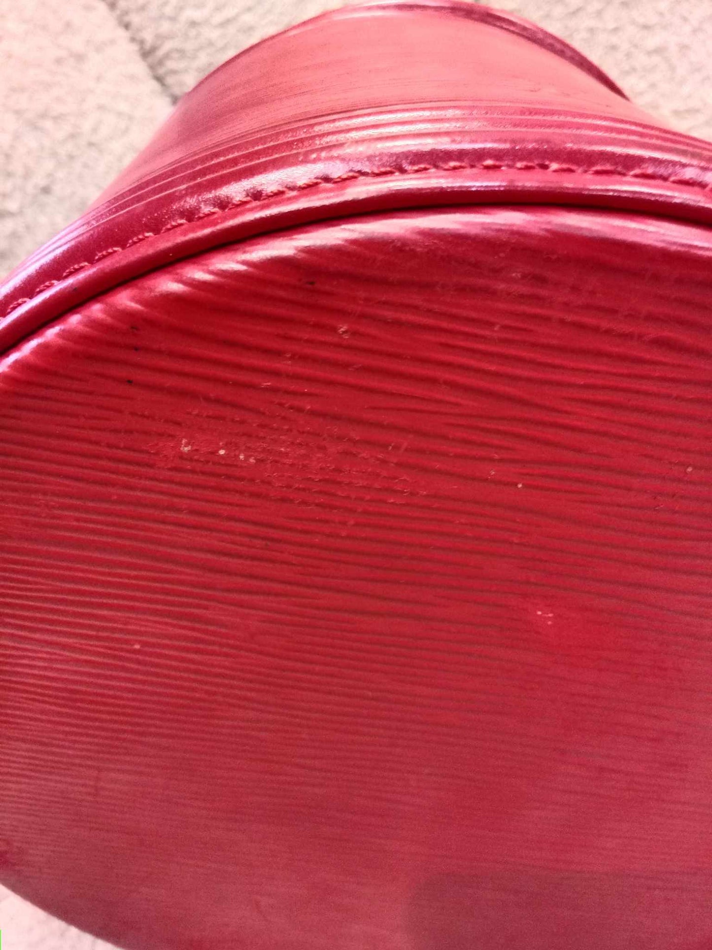 Louis Vuitton Red Epi Cannes Vanity Case