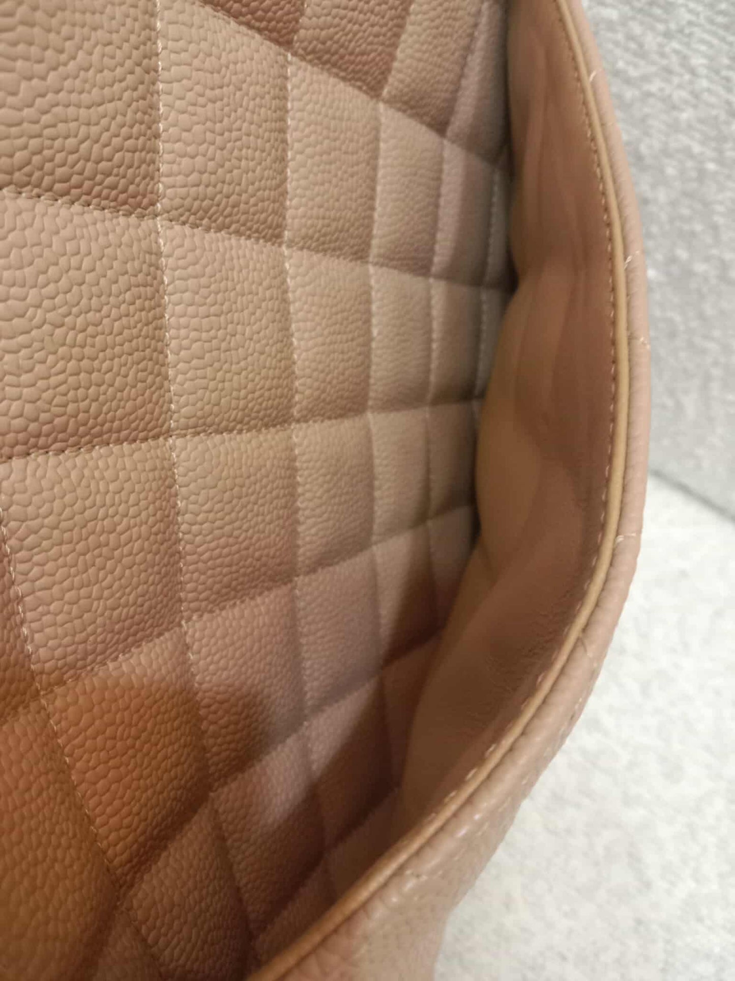 Chanel Medallion Beige Caviar Series 11