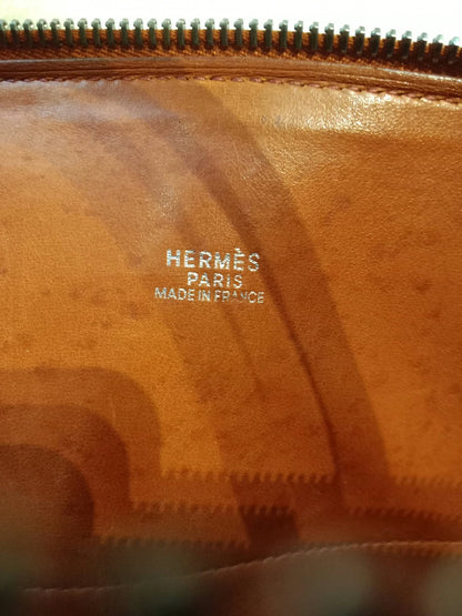 Hermes Bolide 31 Orange Clemence Stamp H Square 2004