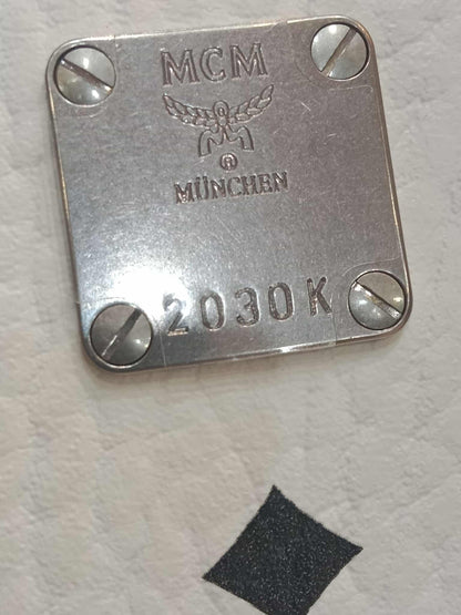 MCM Stark Side Studs Backpack Black and White