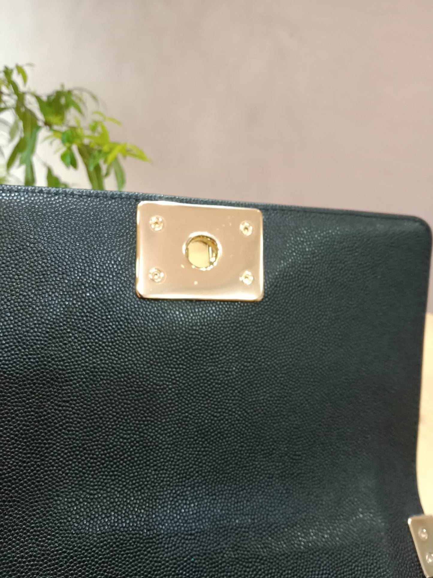 Chanel Le Boy Flap Caviar Small Black Series 23