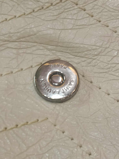 Saint Laurent Niki Medium Shoulder Bag in White Quilted Calfskin