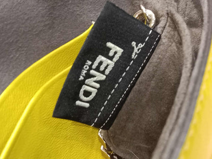 Fendi Monster Baguette Leather and Fur Micro