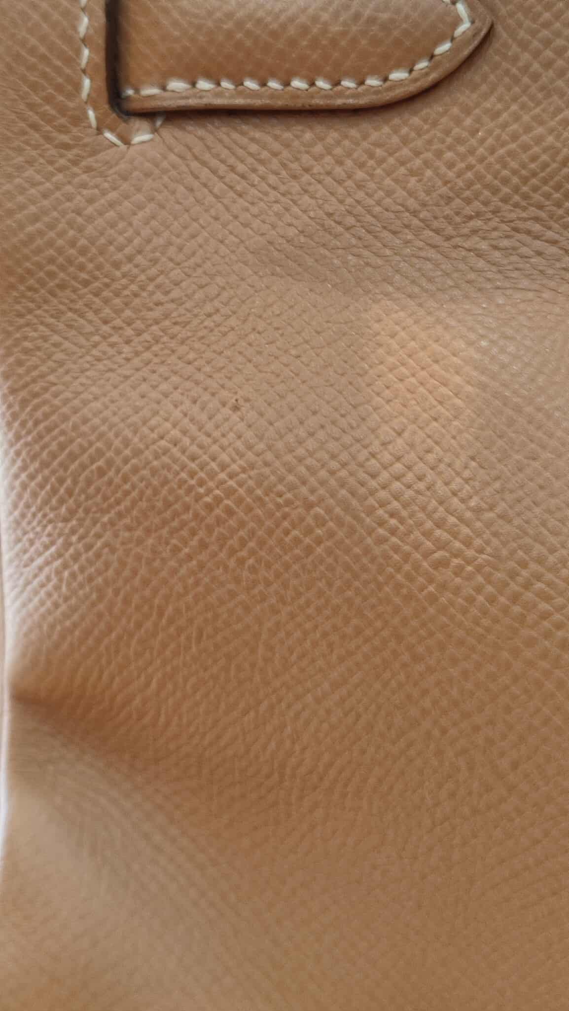 Hermes Birkin 30 Bicolor Gold/Biscuit Epsom Stamp G Square 2003 GHW