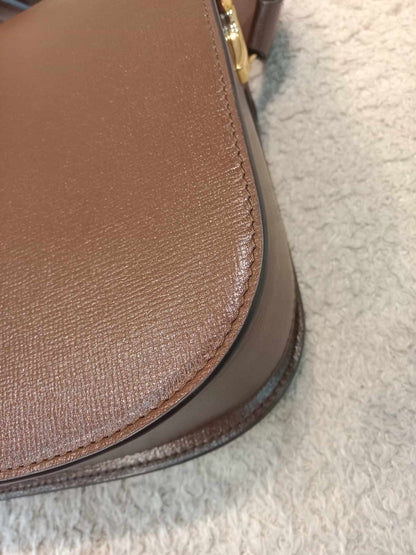 Gucci 1955 Horsebit Brown Leather Shoulder Bag