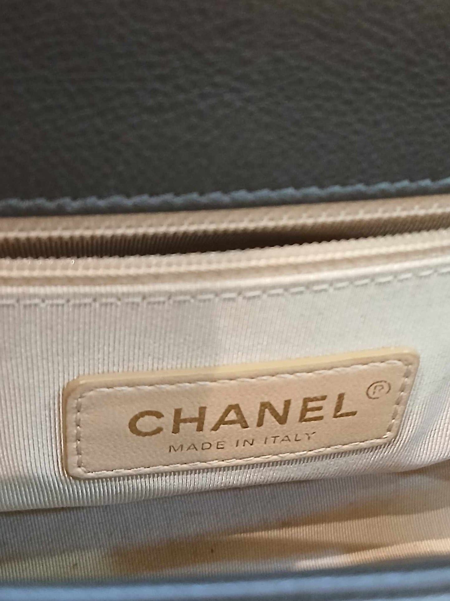 Chanel Label Click Small Quilted Calfskin Series 23