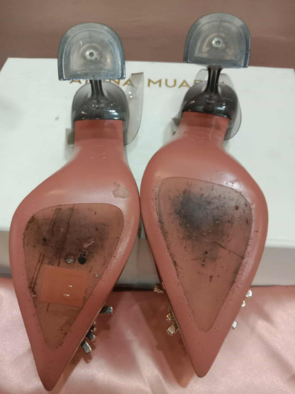 Amina Muaddi Begum Transparent Pumps Size 37 1/2