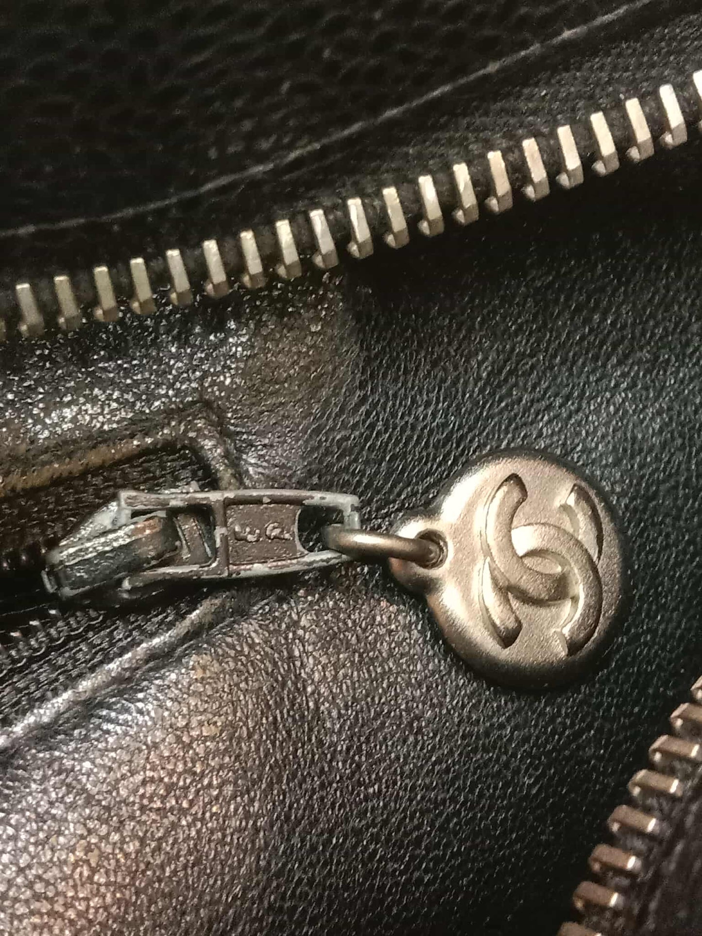 Chanel Medallion Black Caviar Series 7