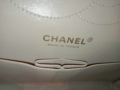 Chanel Neutrals Classic Double Sided Flap Series 10