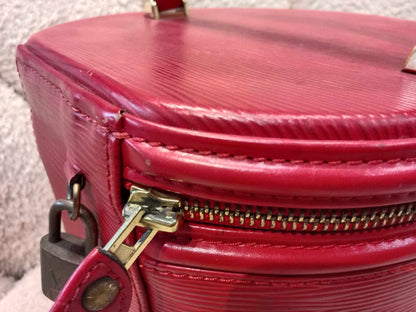 Louis Vuitton Red Epi Cannes Vanity Case