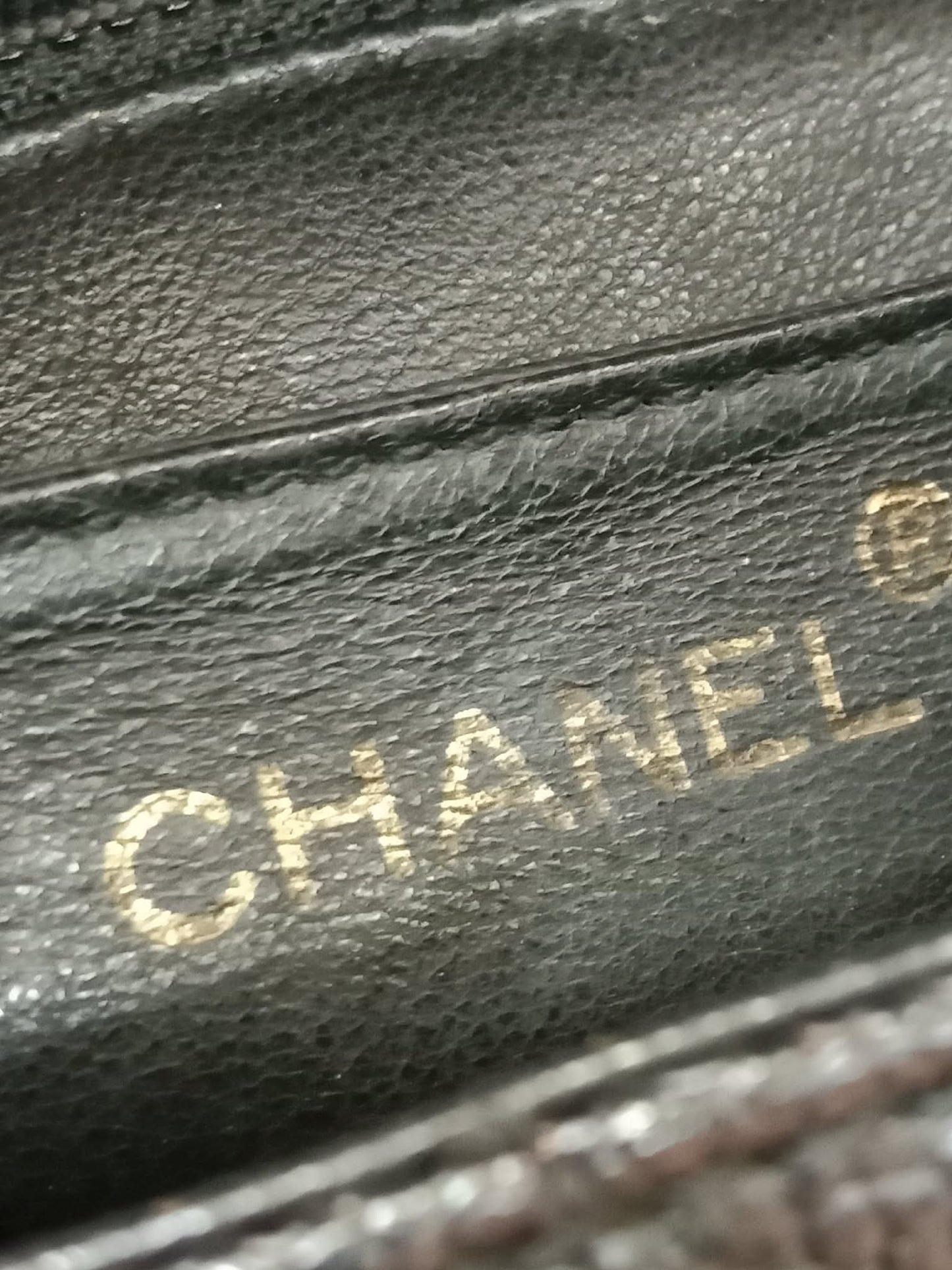 Chanel Vintage Caviar Kelly Flap Tophandle Black Series 7