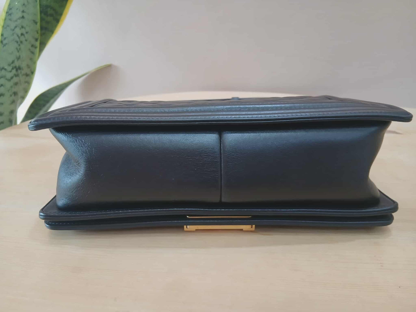 Chanel Leboy Lambskin Old Medium Black Microchipped