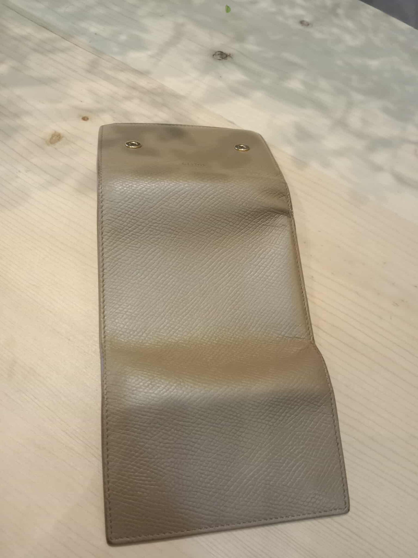 Celine Beige Trifold Wallet