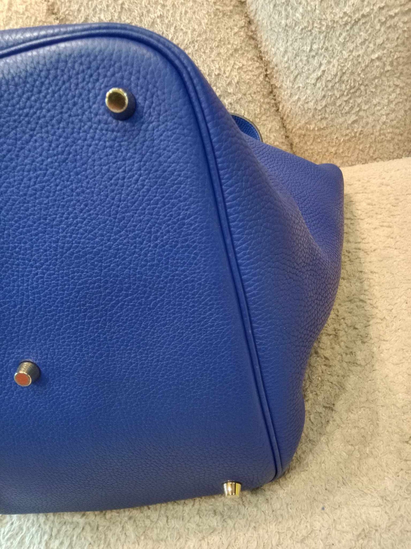 Hermes Picotin 26 Clemence Bleu Electrique Stamp C 2018